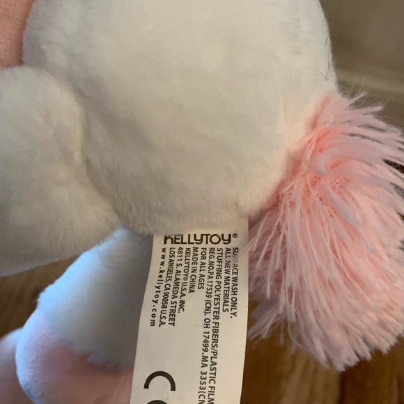 KellyToy Baby Plush Unicorn Rattle - Picture 4 of 4